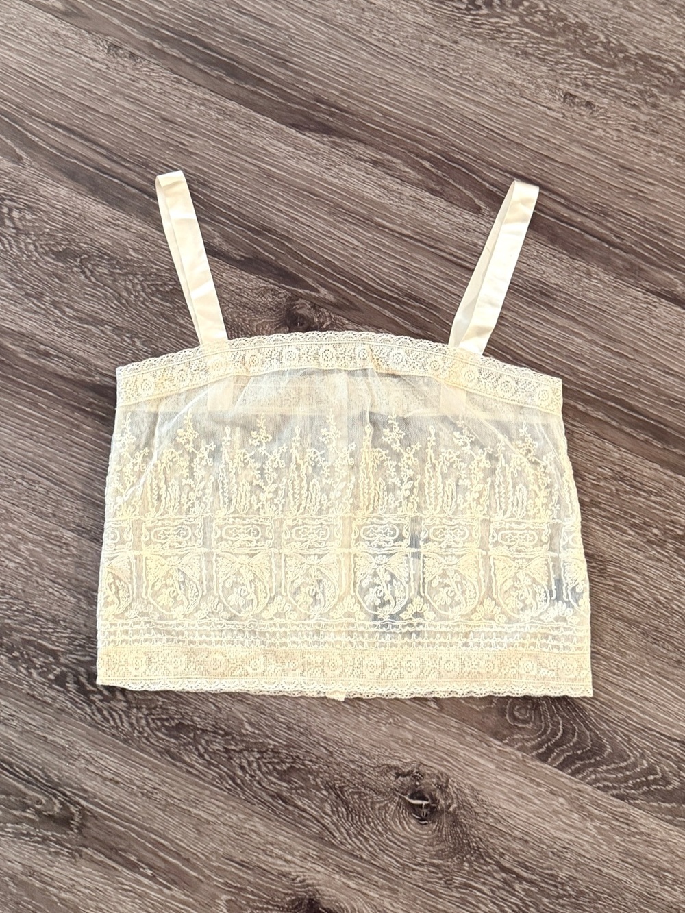 Polo Ralph Lauren Cream Lace Top New